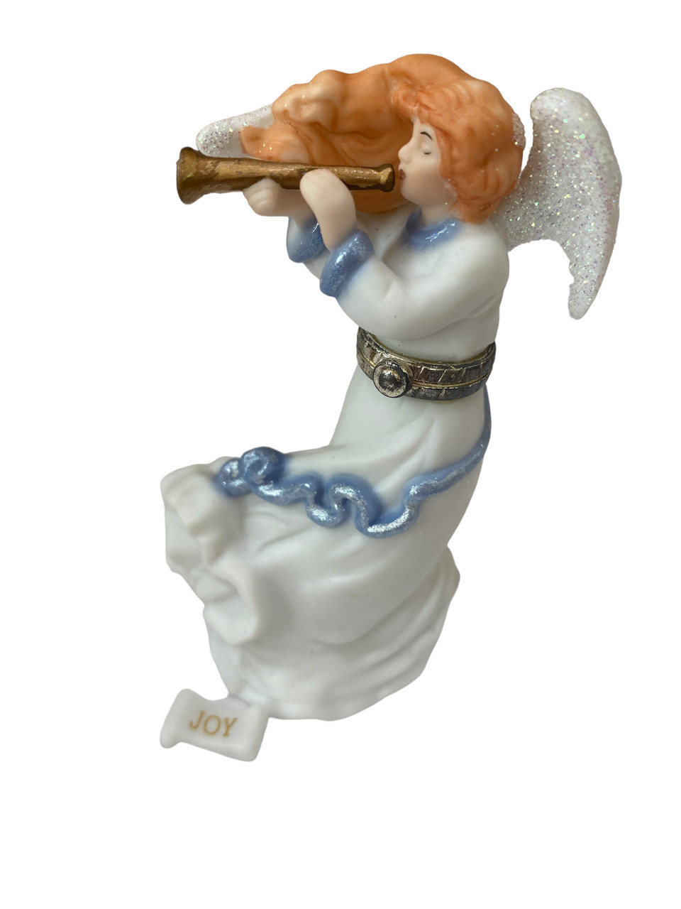 Midwest of Cannon Falls Angel Blowing Horn with Joy Scroll PHB