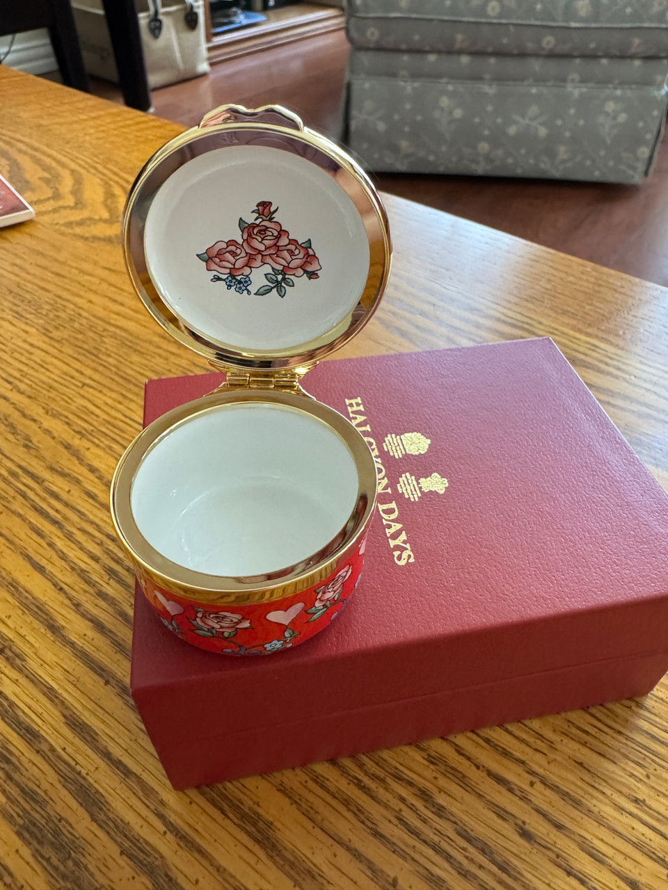 HALCYON DAYS ENAMELS エナメルボックス Happy Anniversary Enamel Box | Halcyon Days – HALCYON DAYS