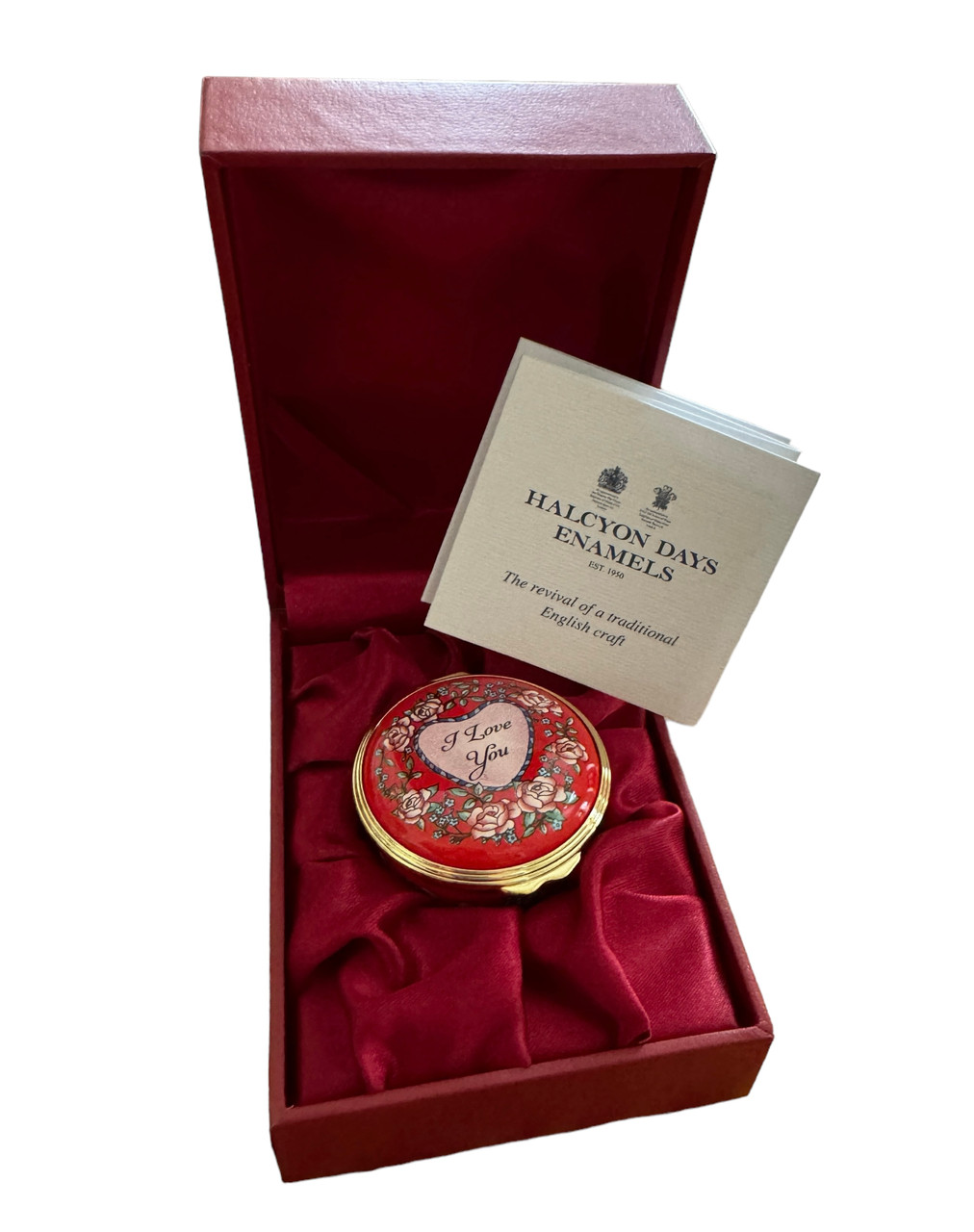 I Love You Enamel Box | Halcyon Days Enamels | Christine's
