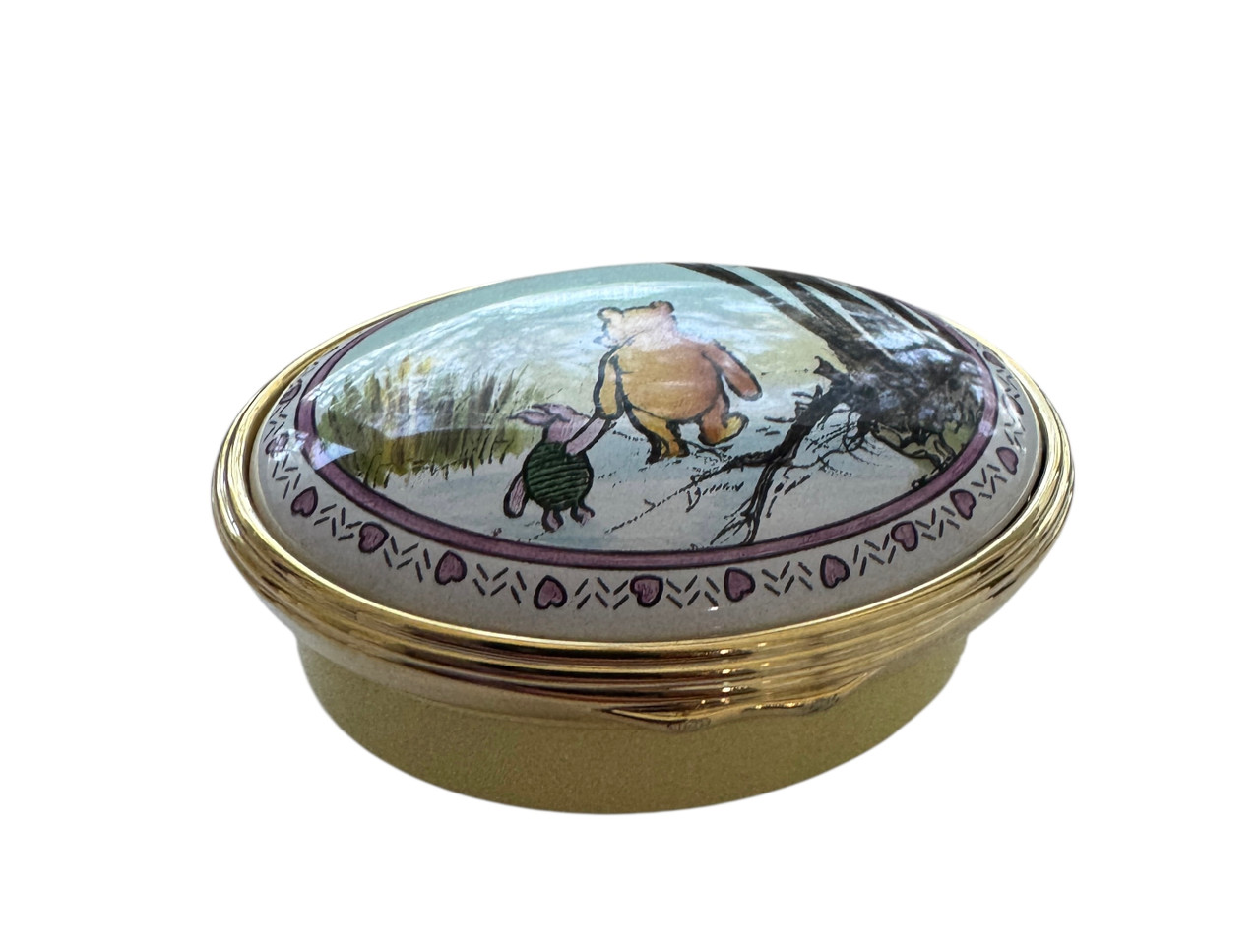 Winnie the Pooh The Most Important Think Is | Halcyon Days Enamel