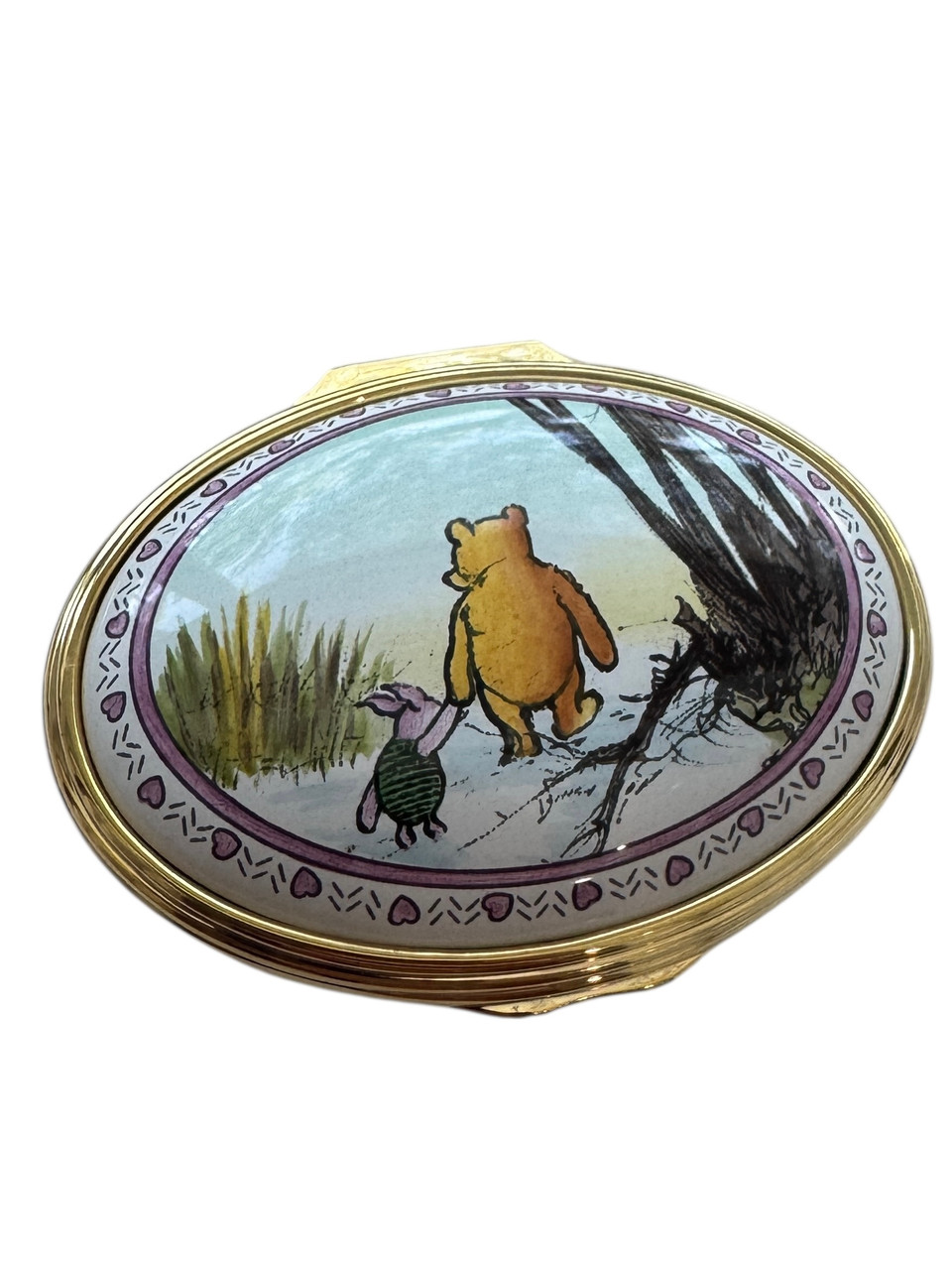 Winnie the Pooh The Most Important Think Is | Halcyon Days Enamel