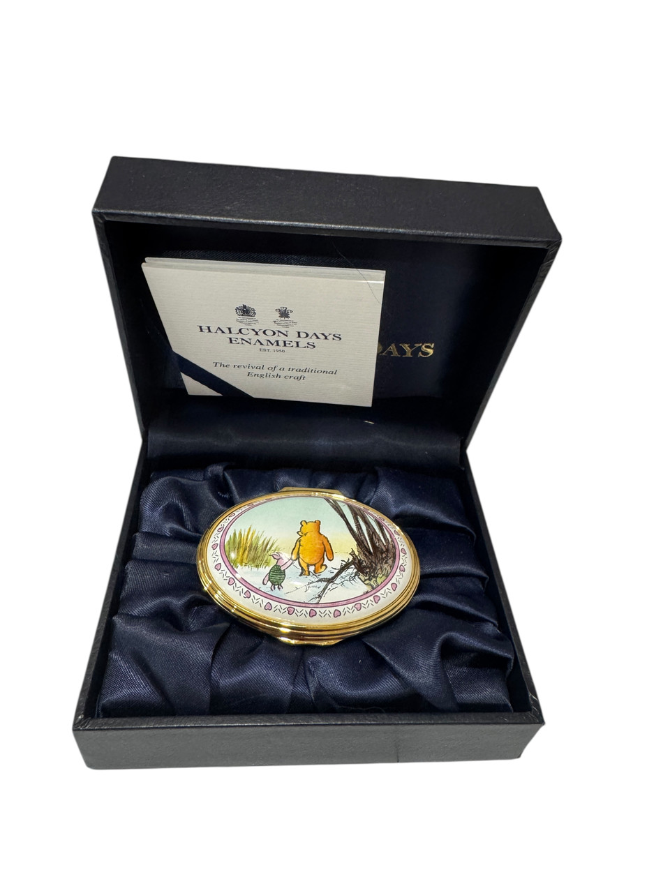 Winnie the Pooh The Most Important Think Is | Halcyon Days Enamel