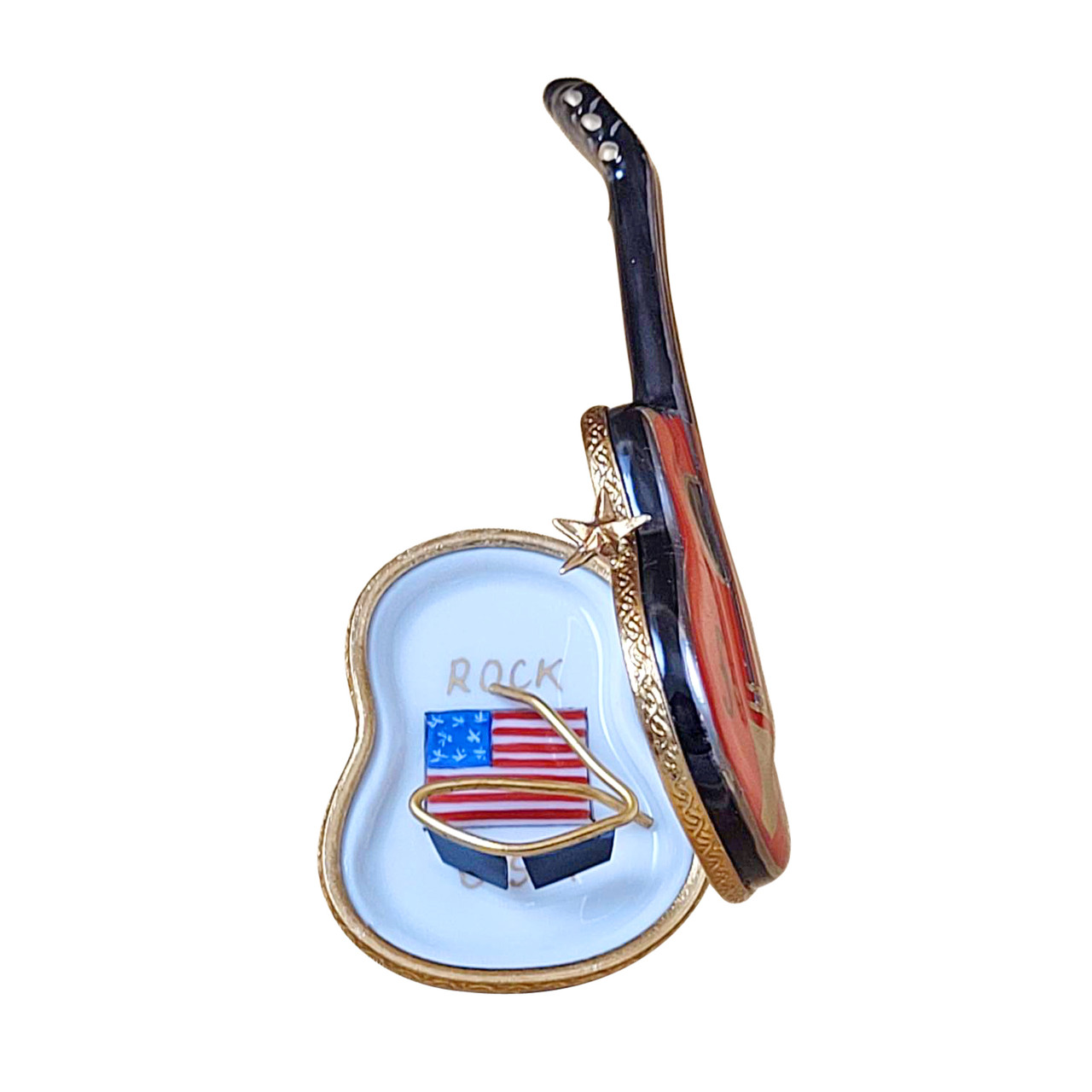 ELECTRIC GUITAR WITH SUNGLASSES Rochard Limoges Box RM025