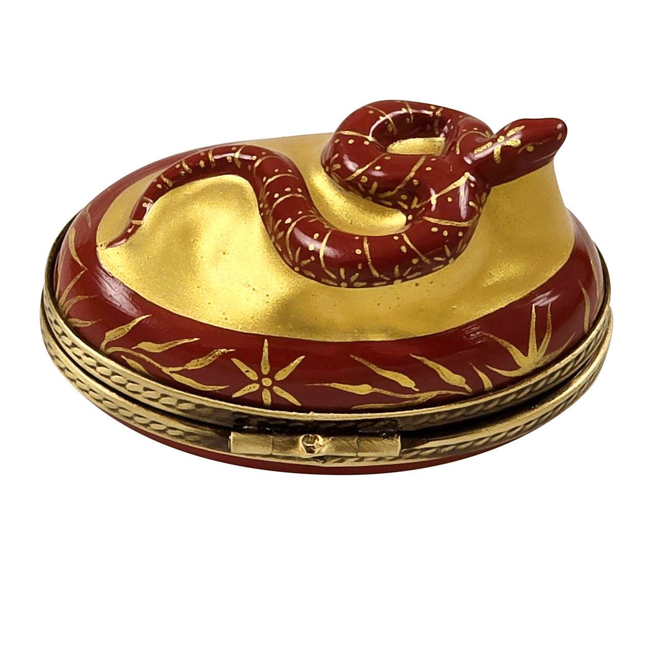 2025 YEAR OF THE SNAKE WITH REMVOABLE BRASS SNAKE Rochard Limoges Box RO019