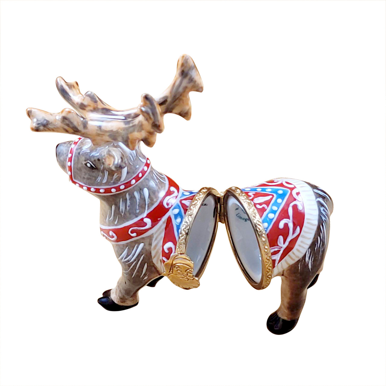 REINDEER WITH ANTLERS Rochard Limoges Box RX303