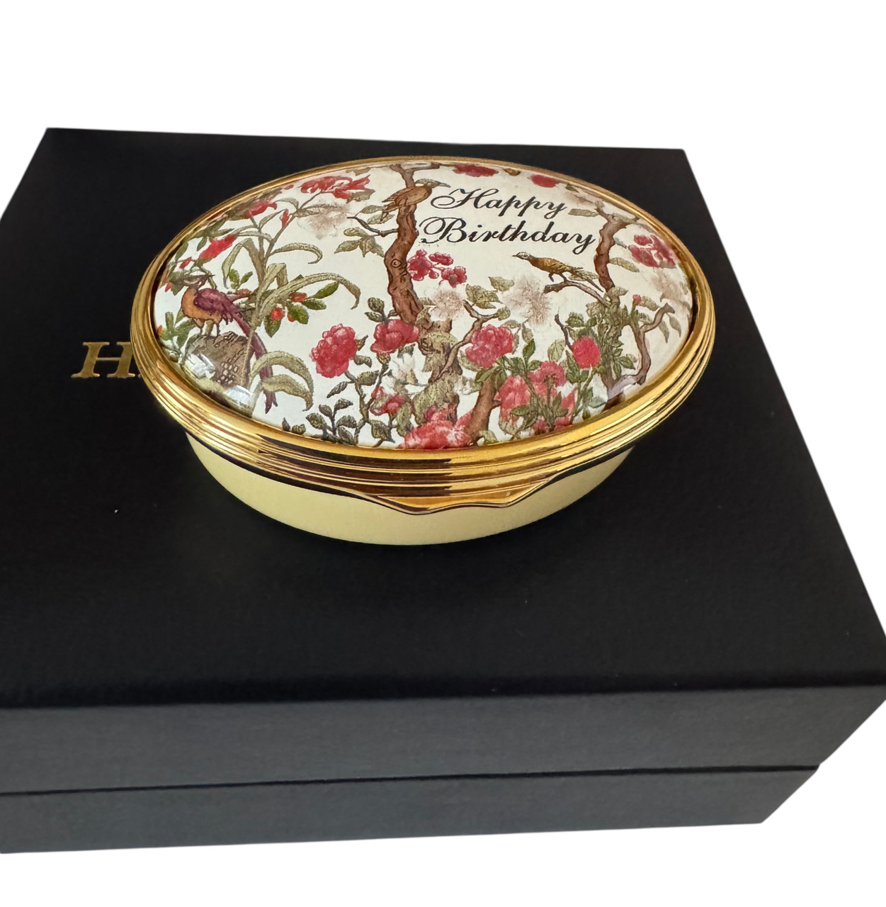 Happy Birthday Box ENHBC0502G | Halcyon Days Enamels | Christine's