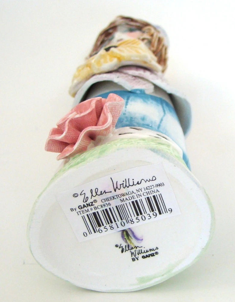 Ellen Williams Lady Vase Candle Stick Holder Lavender Sash (BC8936Lavender Sash)