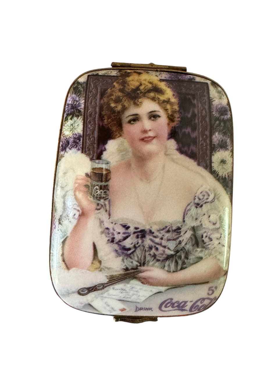 Coca Cola Hilda Clark Premiere Edition Limoges Box 9851-05
