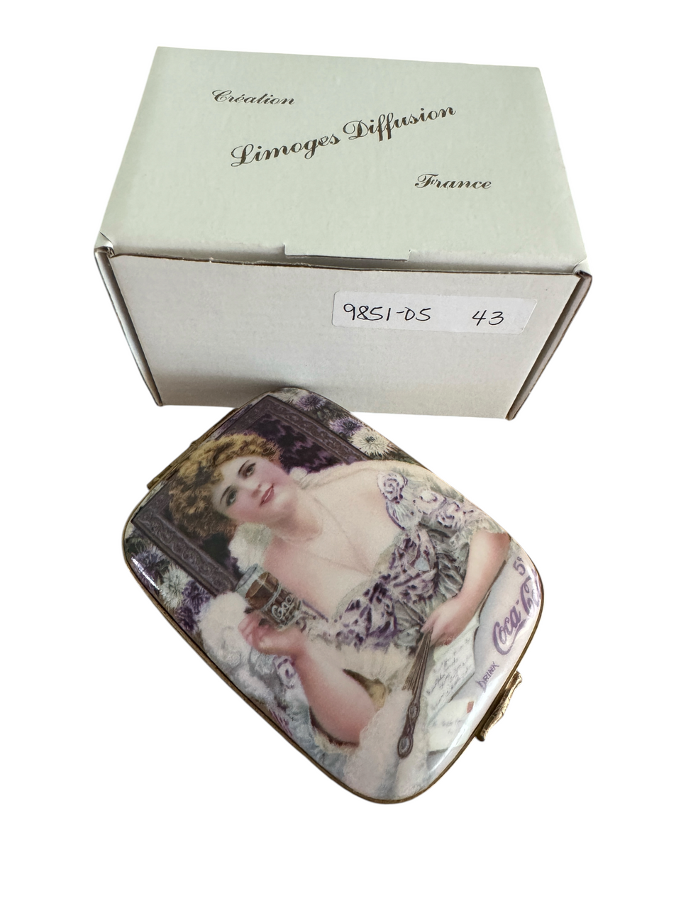 Coca Cola Hilda Clark Premiere Edition Limoges Box 9851-05