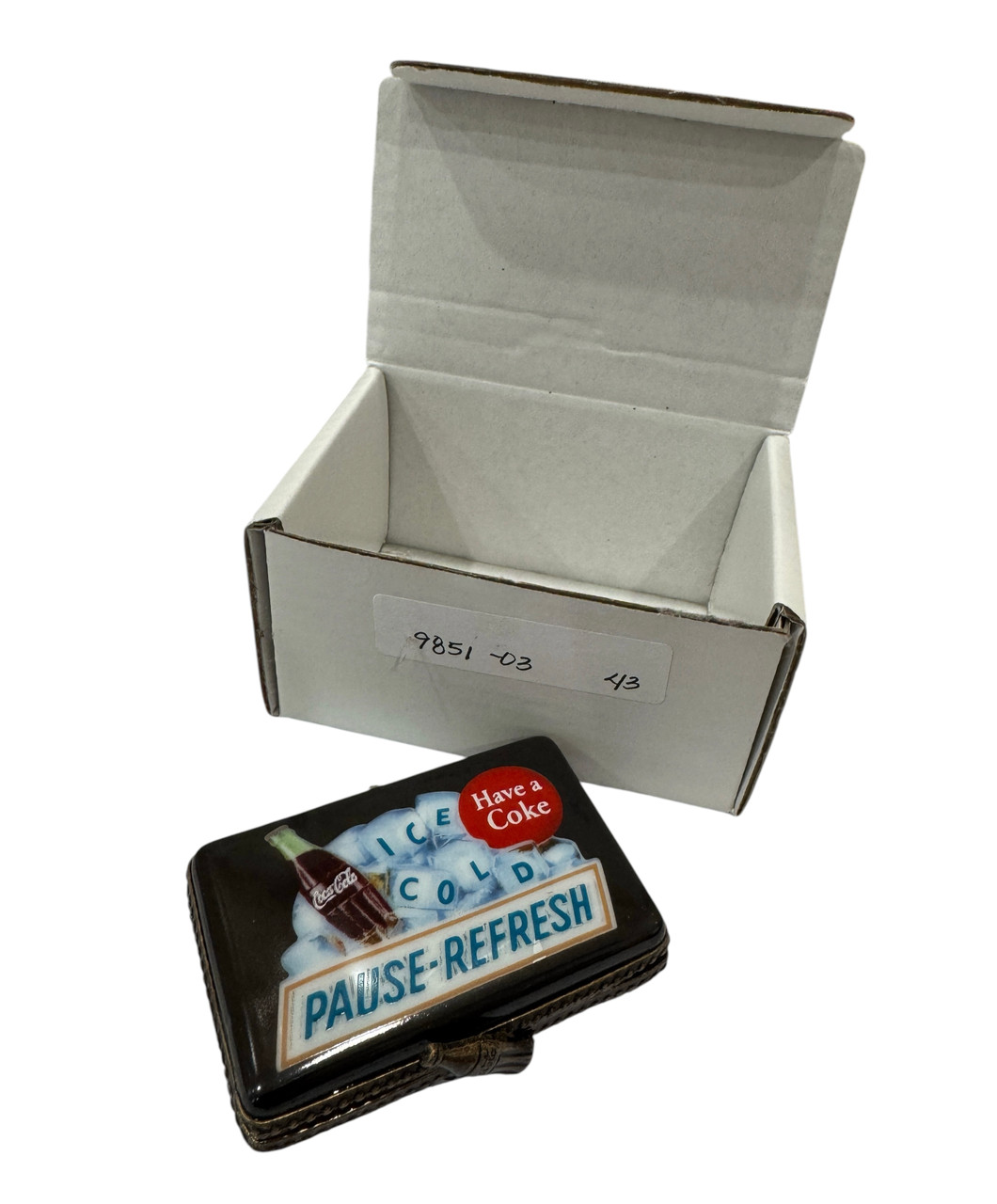 Coca Cola Pause Refresh Premiere Edition Limoges Box 9851-03