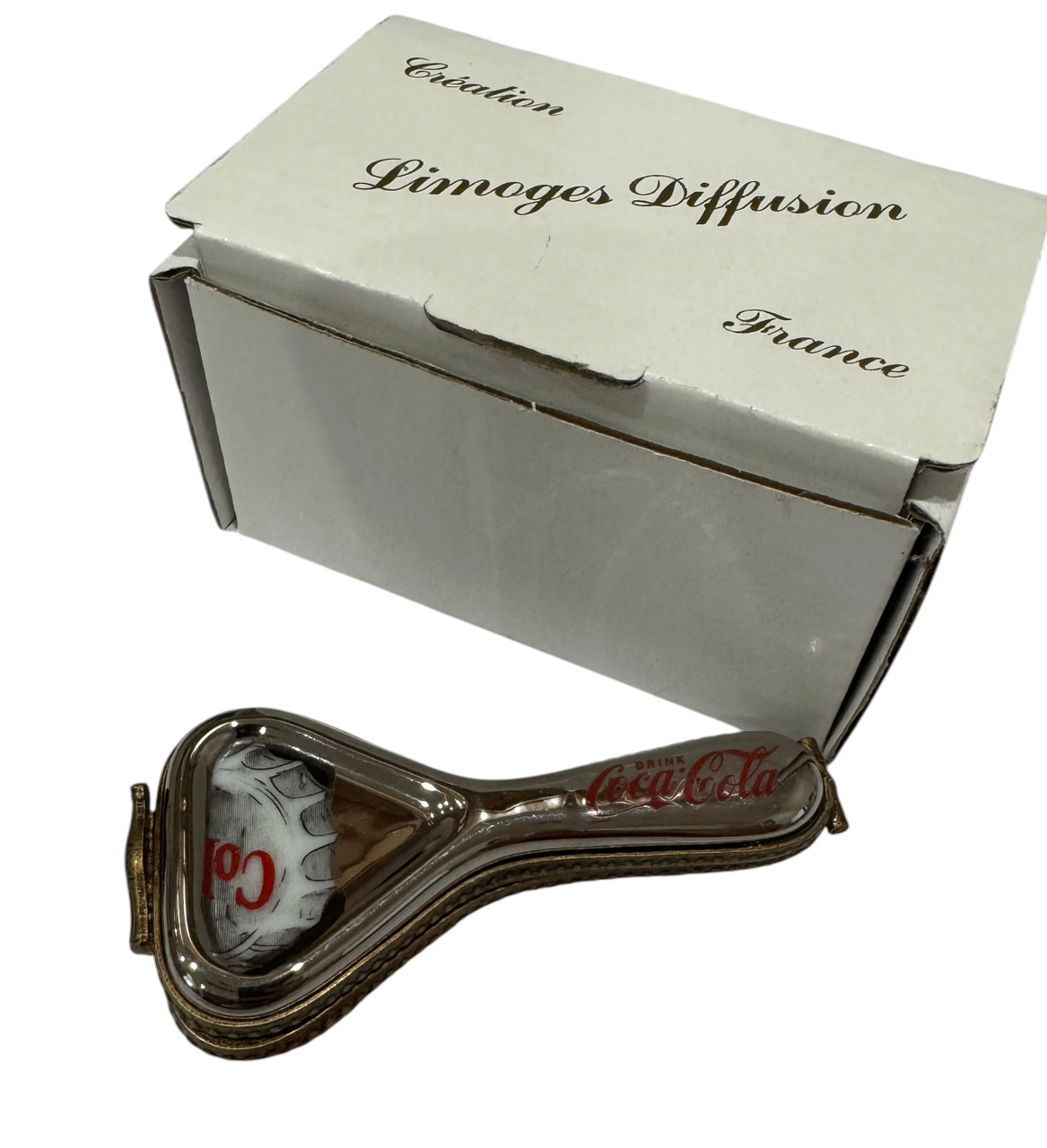 Coca Cola Bottle Cap Opener Premiere Edition Limoges Box 9850-06 