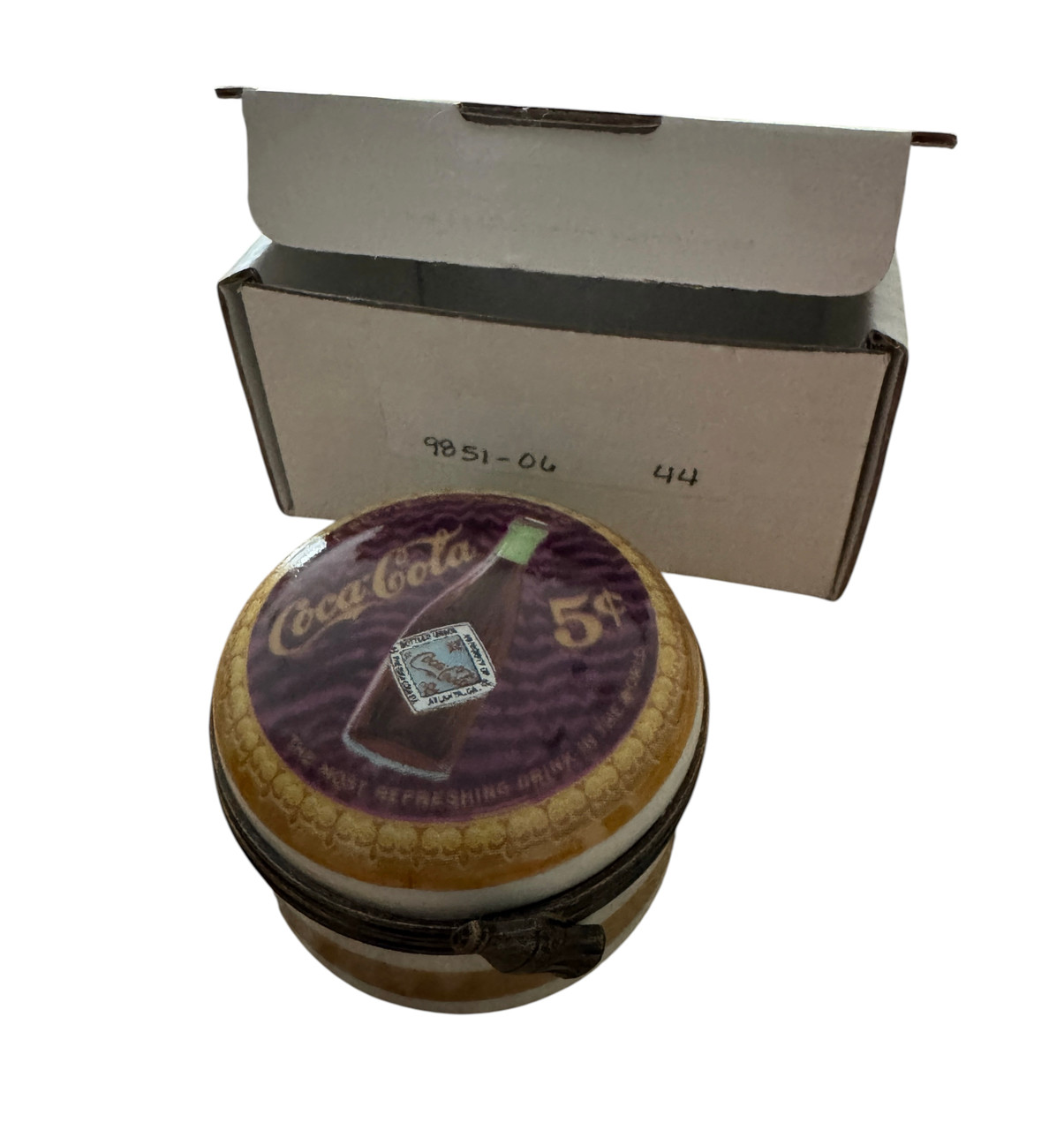 Coca Cola 1903 Bottle Tray Premiere Edition Limoges Box 9851-06