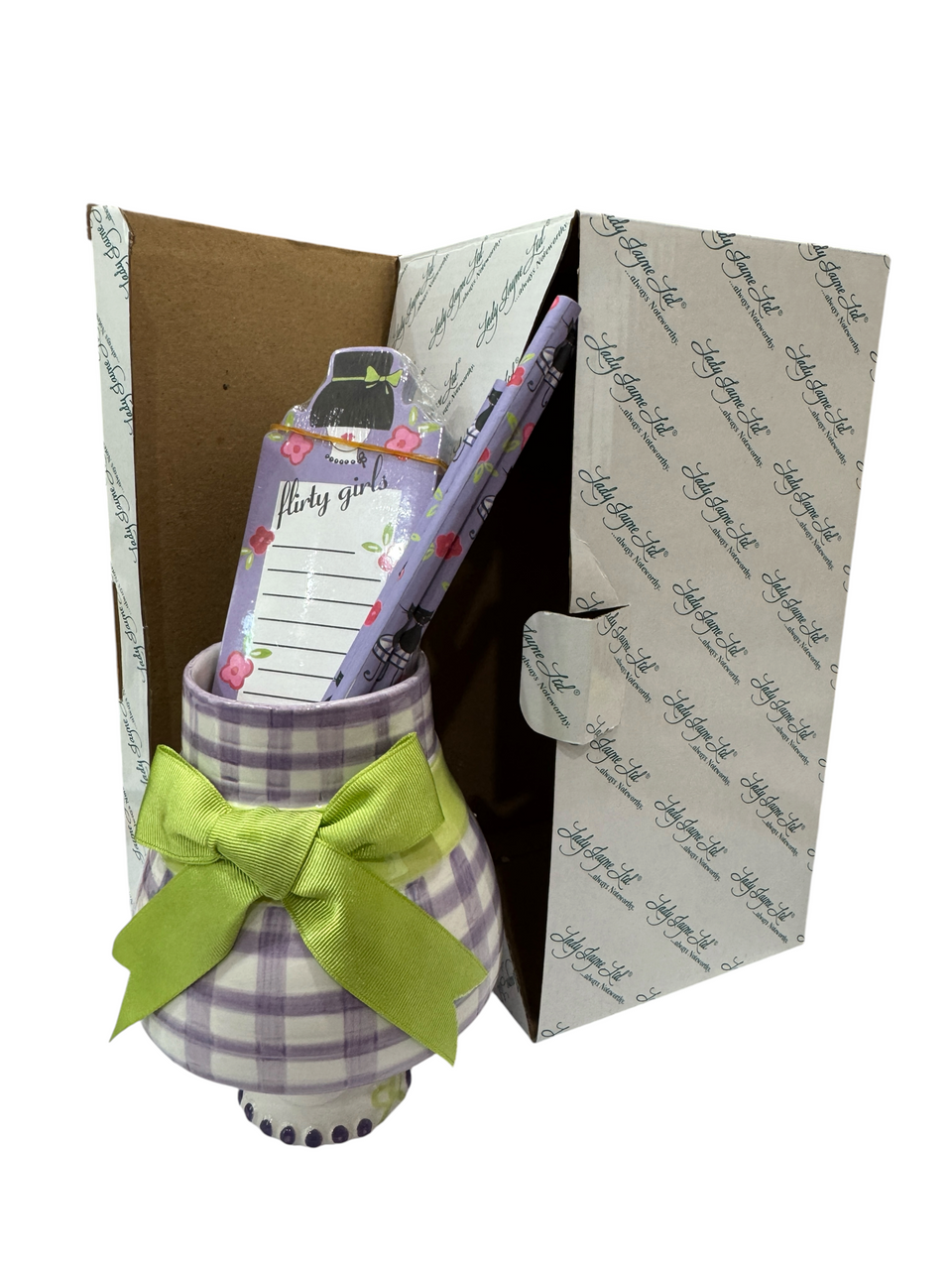 Lady Jayne Ltd Vanity Ceramic List Pad & Pencils Holder (LadyJayne9533)