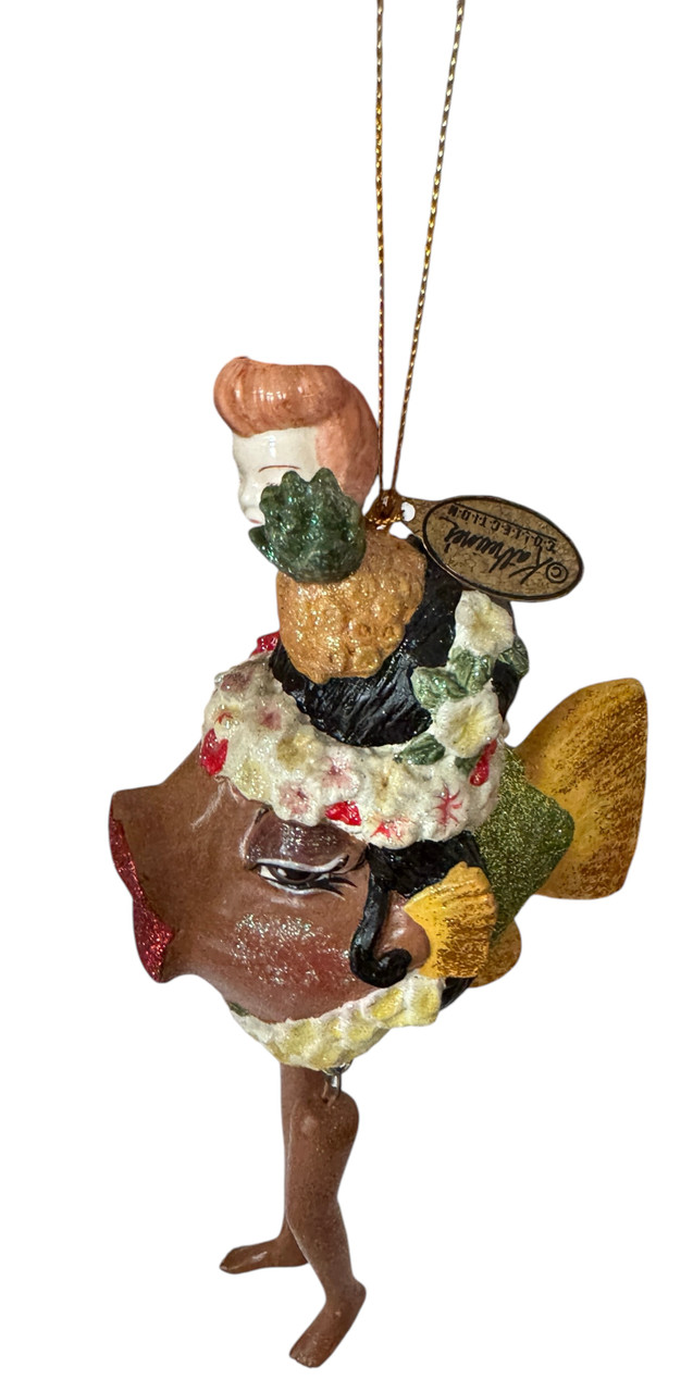 Katherine's Collection Kissing Fish - Tropical GREEN Body with Dangle Legs