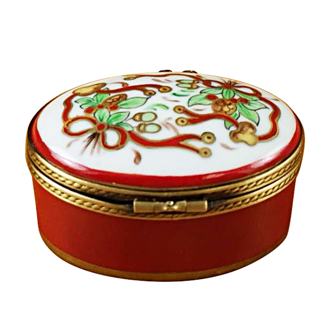 Oval - Merry Christmas Rochard Limoges Box RX005