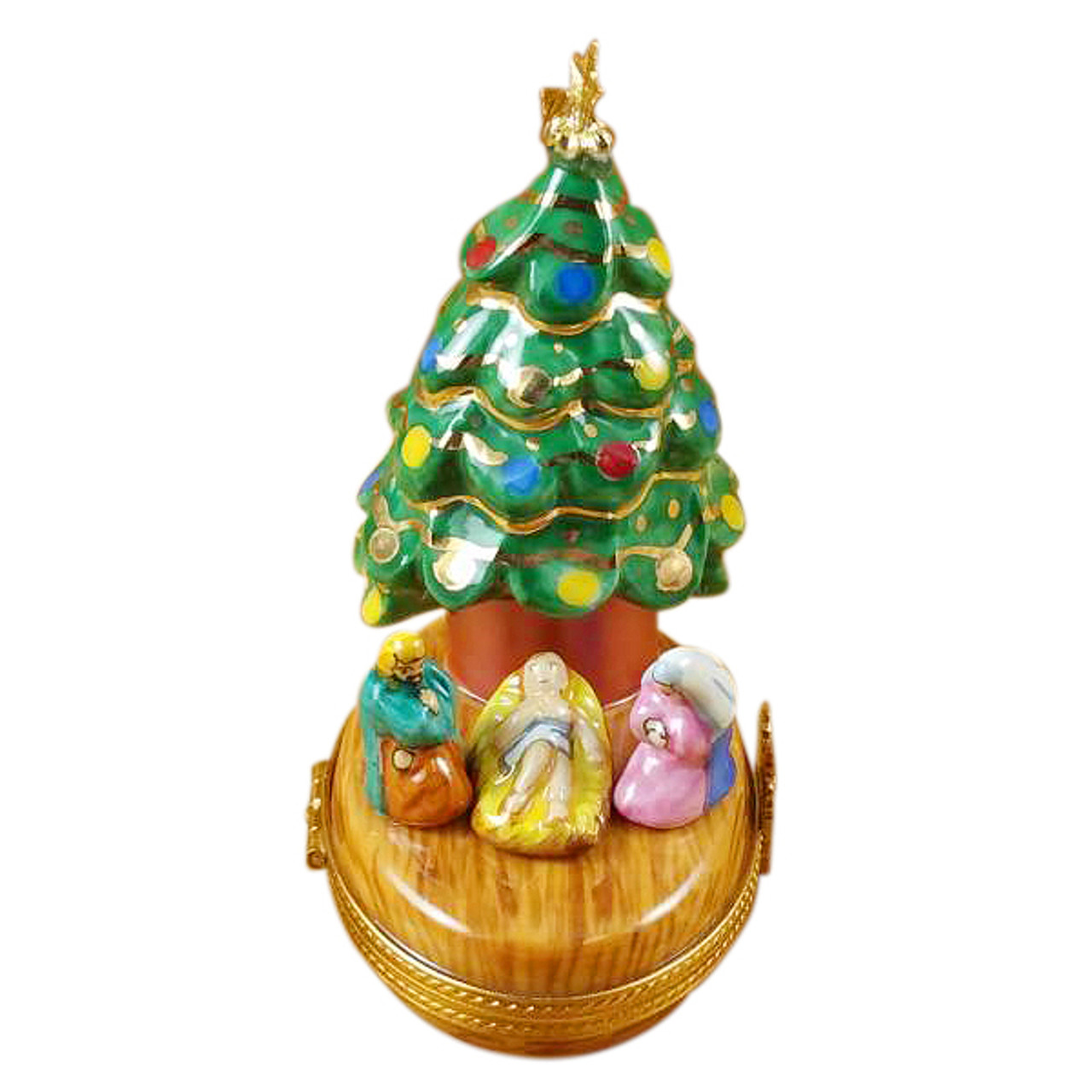 Christmas Tree With Nativity Rochard Limoges Box