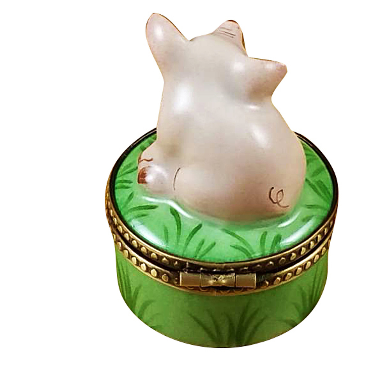 Mini Pig On Green Base Rochard Limoges Box