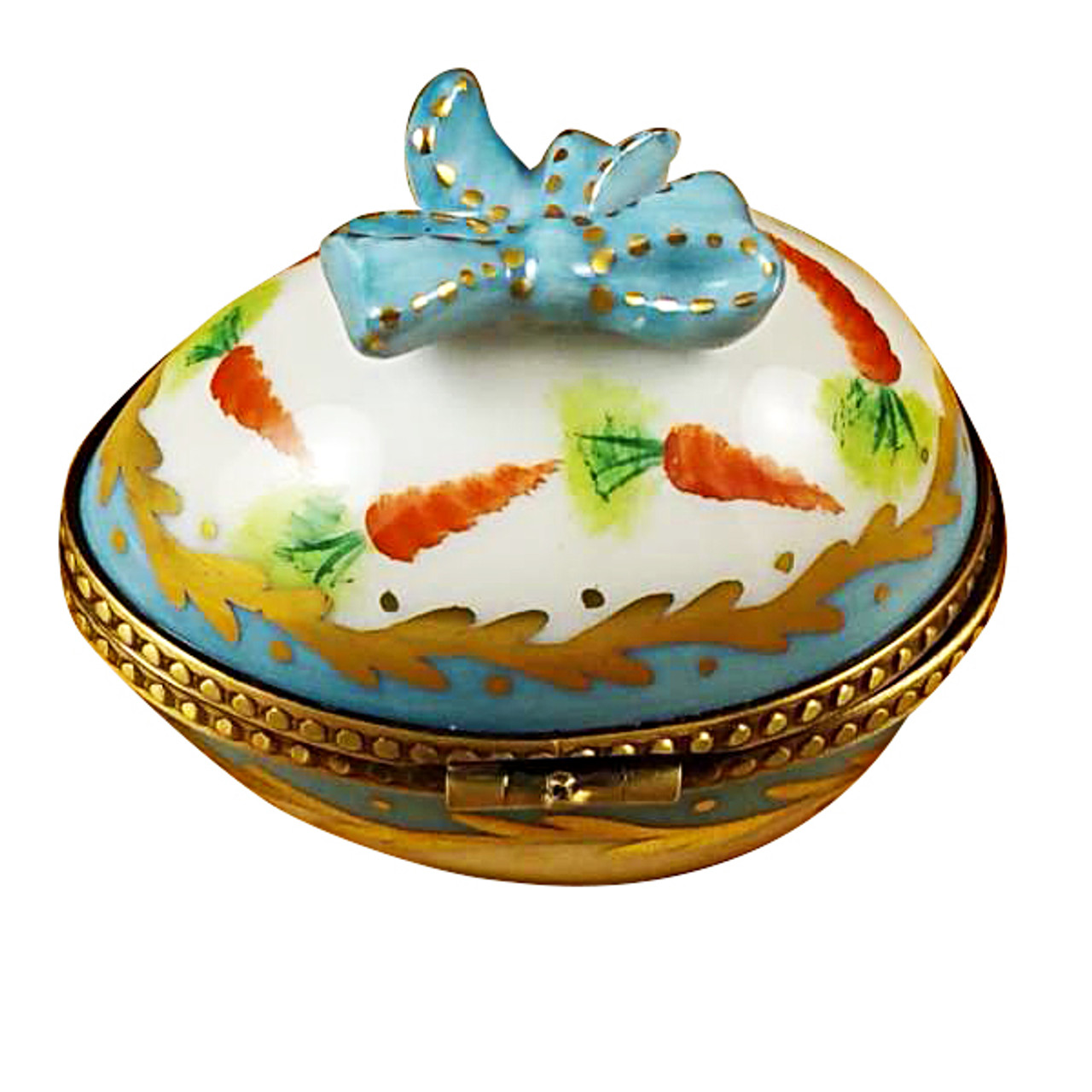 Egg W/Bow & Bunny Rochard Limoges Box