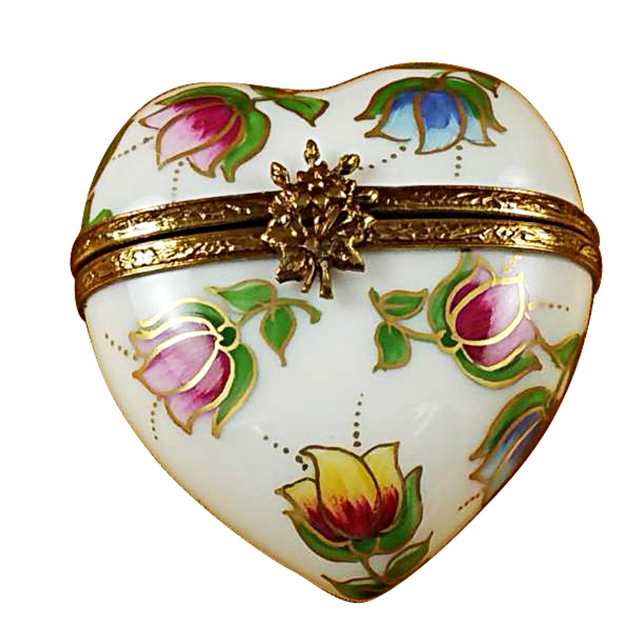Heart - Tulips Rochard Limoges Box