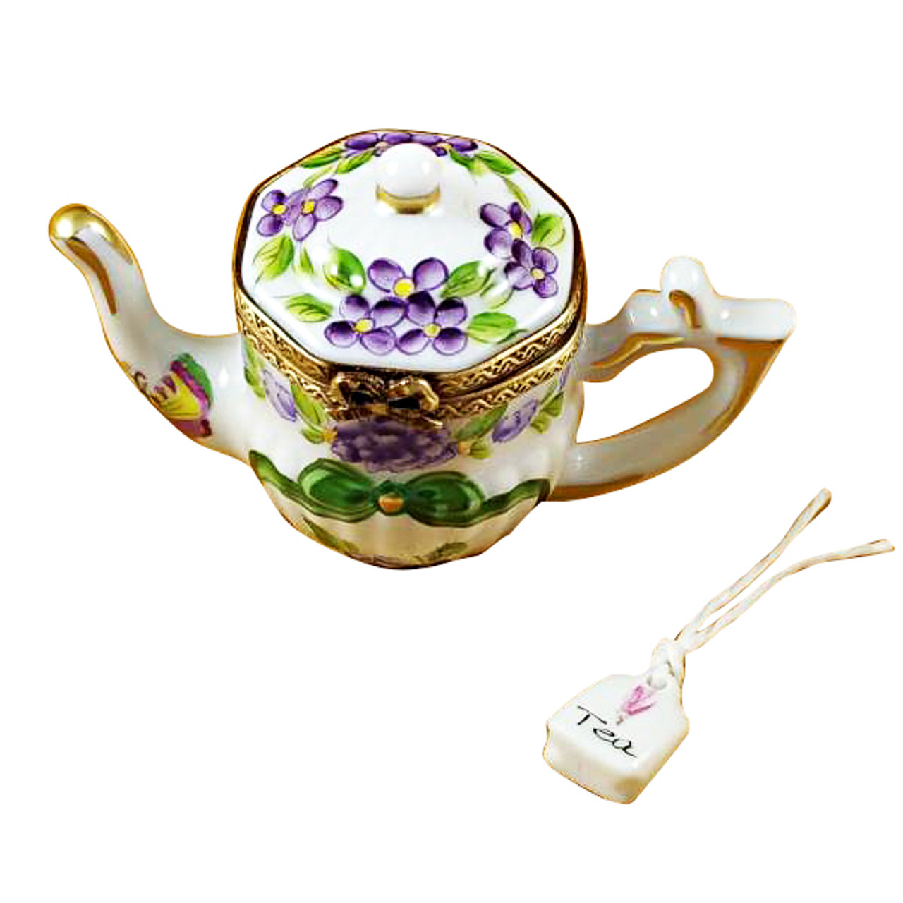 Teapot-Butterfly Rochard Limoges Box