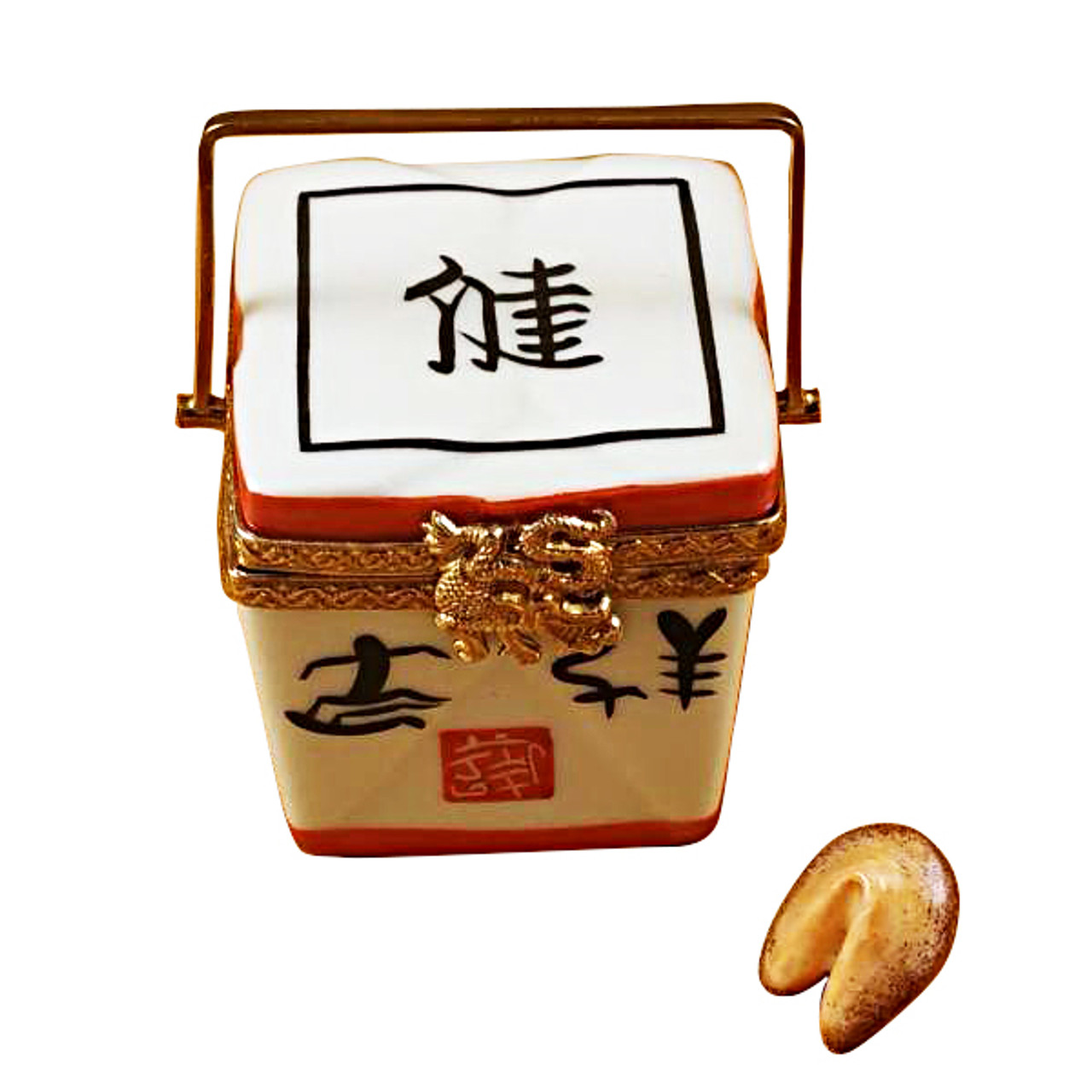 Chinese Take Out W/Calligraphy Rochard Limoges Box