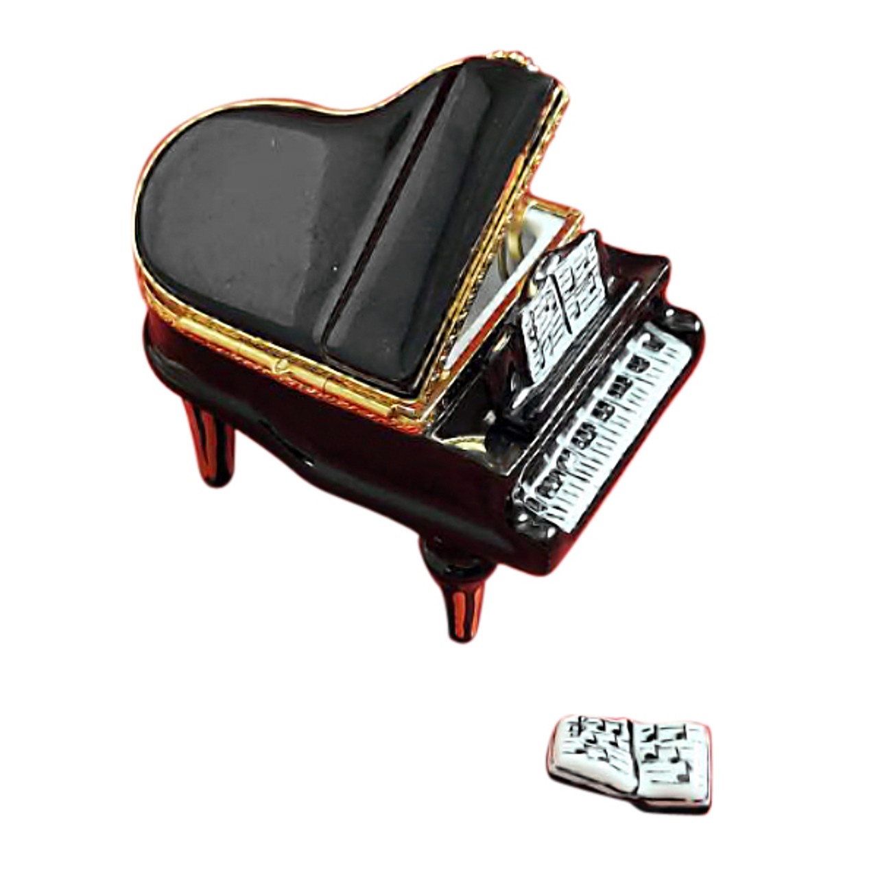 Black Piano Limoges Box RM024