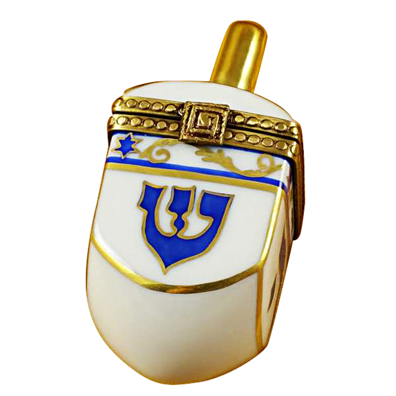 Dreidel - White Rochard Limoges Box RR006-G