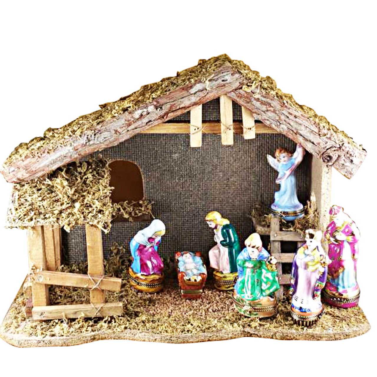 12 Piece Nativity Set Rochard Limoges Box