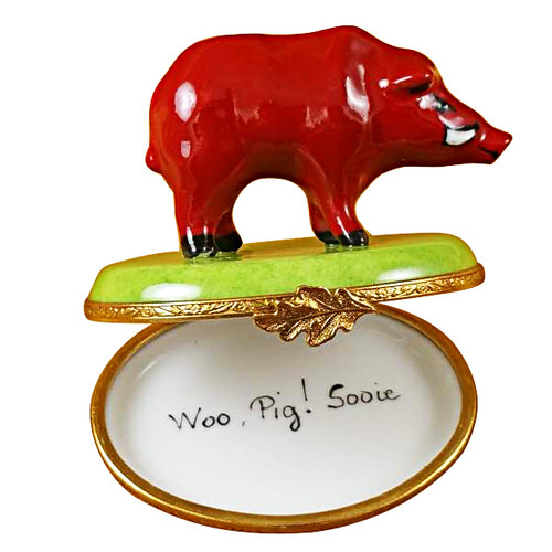 Limoges Imports Red Boar Limoges Box