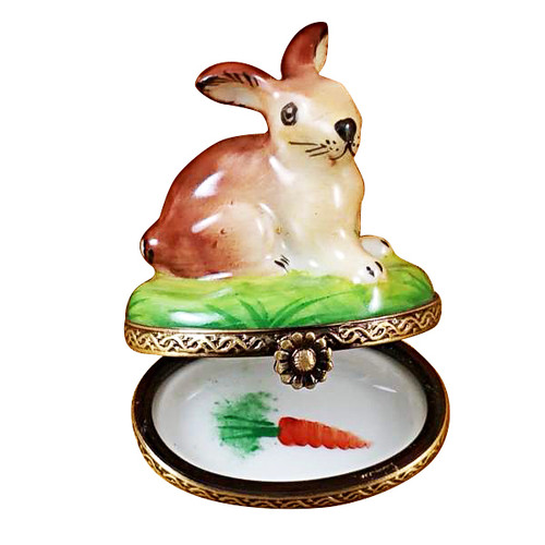 Bunny With Egg And Babies Rochard Limoges Box Christine's Closet