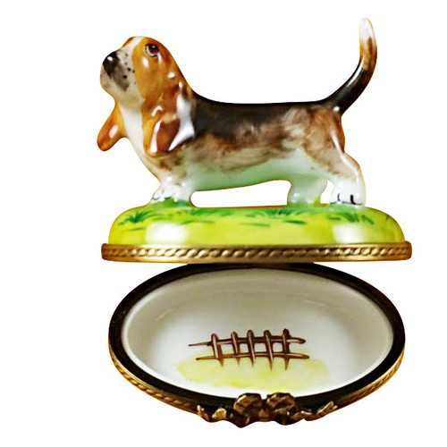 Limoges Imports Bassett Hound Limoges Box