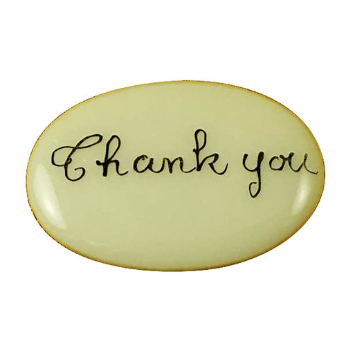 Limoges Imports Thank You  Filler - Price Code Is For Two Pieces Limoges Box