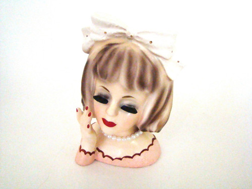 Inarco E 1061 Vintage Lady Head Vases Christine S Closet