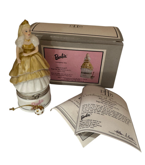 バービー　barbie　ポーセリン　ヒンジボックス　 アメリカ　陶磁器　コレクタ hb002.jpg