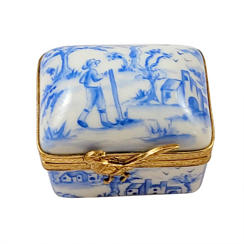 Blue Toile Limoges Box RE259