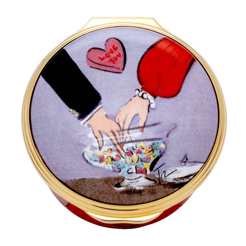 Halcyon Days Enamels Alice in Wonderland Mini Pocket Watch