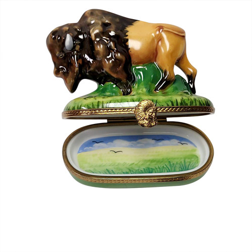 Standing Buffalo Limoges Box RA338