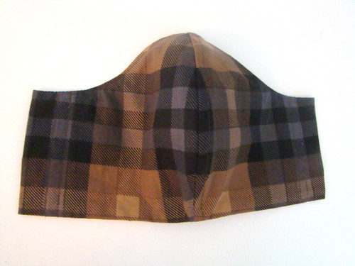 Classic Plaid Dark Earth Tones and Small x Geo