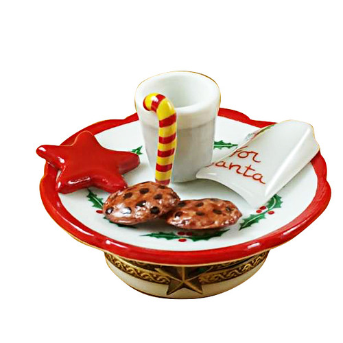 COOKIES FOR SANTA WITH REMOVABLE COOKIE Rochard Limoges Box RX305