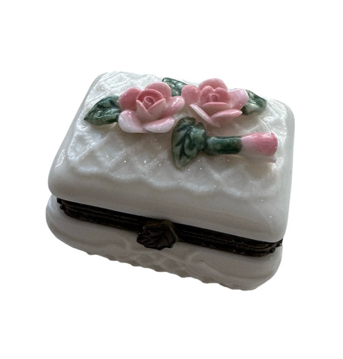 Katherine's Collection White rectangle shape PINK flowers (KA-19-90044RE-PINK)