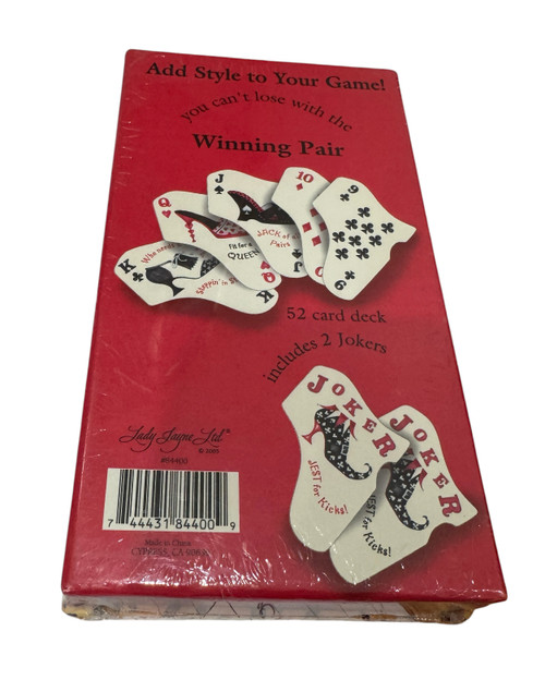 Lady Jayne Ltd - Leopard High Heels Winning Pair PLAYING CARDS