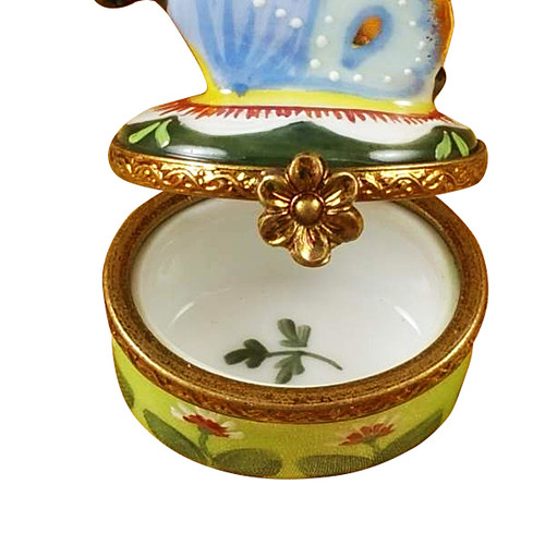 Butterfly Blue-Gold Rochard Limoges Box