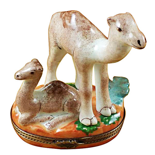 Camel W/Baby Rochard Limoges Box