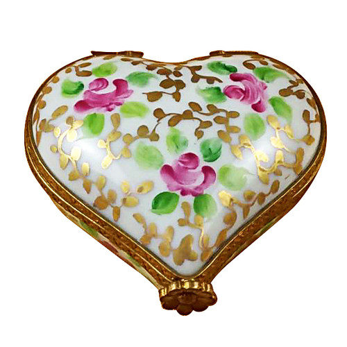 Heart Tapestry Rose Rochard Limoges Box
