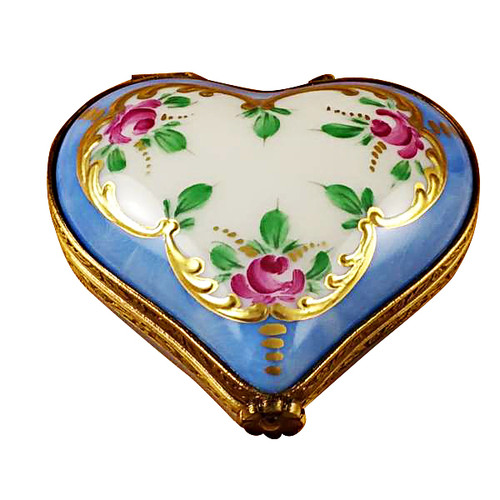 Mini Rose Heart Rochard Limoges Box
