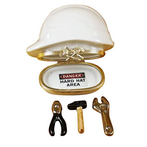 Hard Hat With Tools Rochard Limoges Box