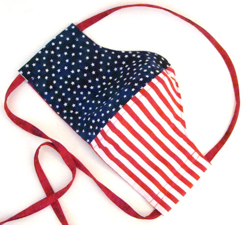 USA Pride American Flag Stars and Stripes All Cotton Cloth Face Mask