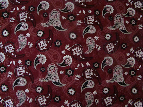 Texas A&M Paisley Print Added to Custom Mask Collection