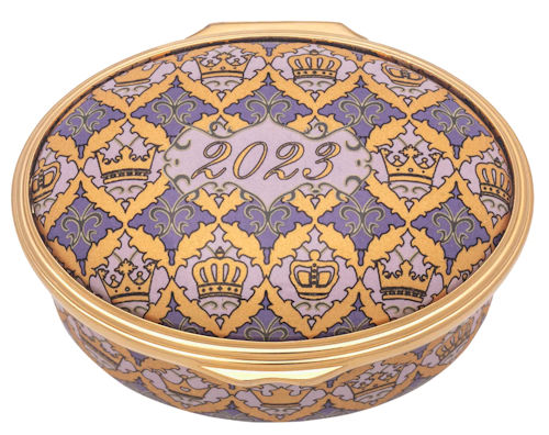 Halcyon Days Enamel 2023 Annual Year Box ENYB230102G Halcyon Days Enamel 2023 Annual Year Box ENYB230102G