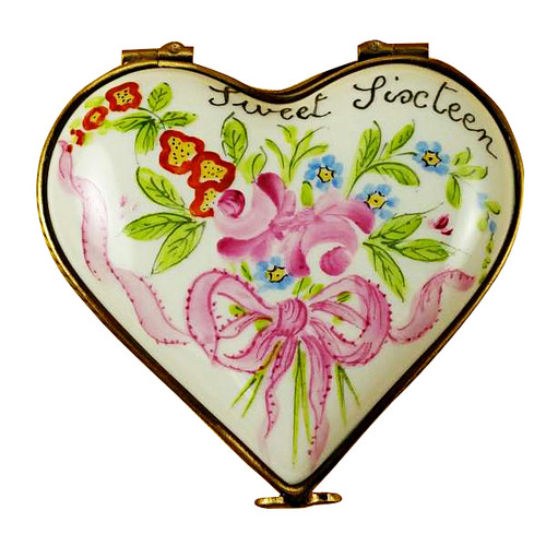 Sweet Sixteen Heart Limoges Box RH249